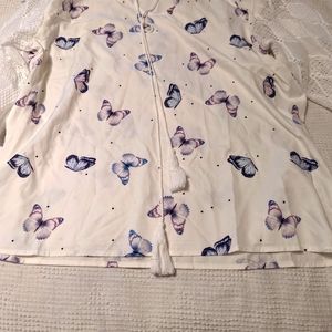 NWOT Misslook 953464 size L 3/4 sleeve butterfly top